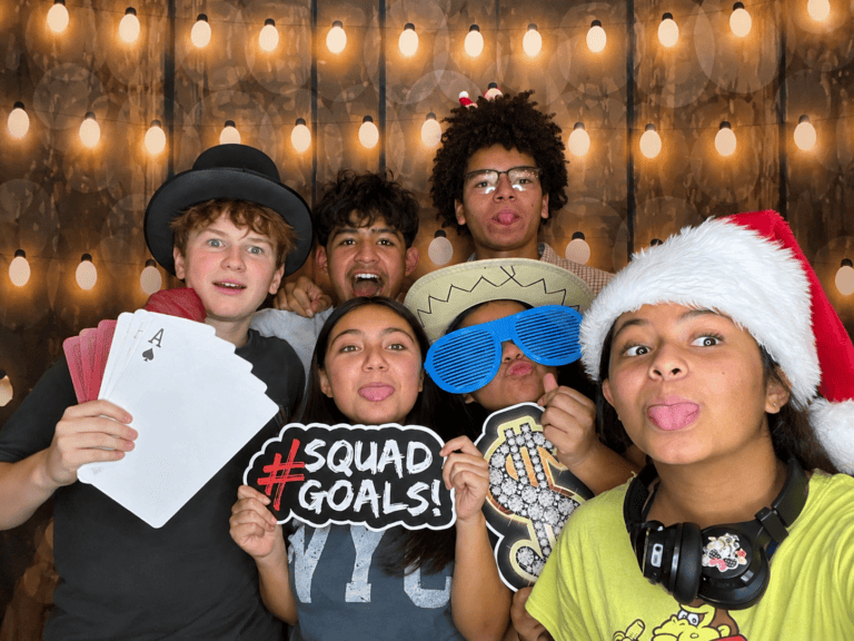 Playful Squad Goals Photo Booth Selfie